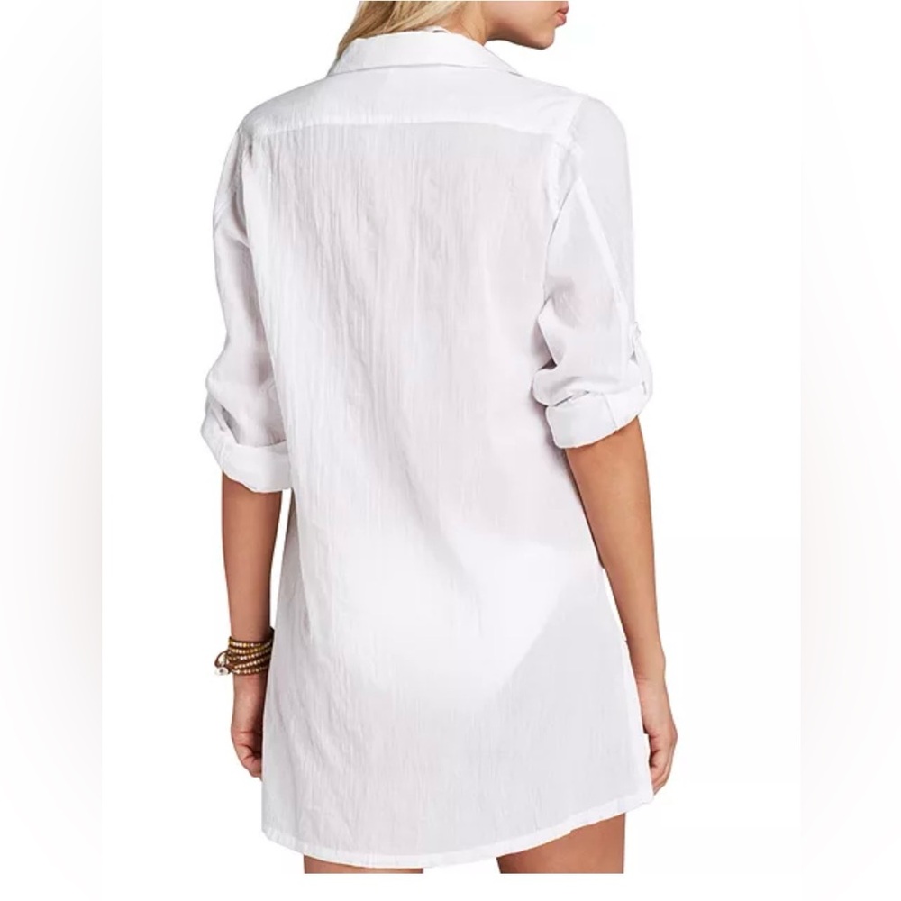 Lauren Ralph Lauren
Crushed Cotton Camp Shirt Swim Cover-Up - Picture 2 of 11